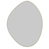 Principle Arc 90cm Satin Brass Monroe Steel Wall Mirror