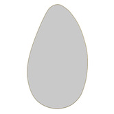 Principle Arc 120cm Satin Brass Monroe Steel Wall Mirror