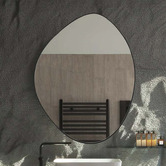 Principle Arc 90cm Monroe Steel Wall Mirror