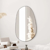 Principle Arc 150cm Monroe Black Steel Wall Mirror