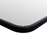 Principle Arc Black Radius Corner Stainless Steel Wall Mirror