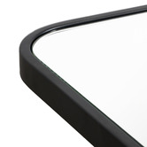 Principle Arc Black Radius Corner Stainless Steel Wall Mirror