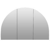 Principle Arc Ava 1200mm Arch Frameless Mirrored Shaving Cabinet with Glass Shelves