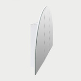 Principle Arc Ava 1200mm Arch Frameless Mirrored Shaving Cabinet with Glass Shelves