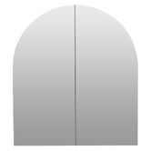 Principle Arc Ava 760mm Arch Frameless Mirrored Shaving Cabinet with Glass Shelf