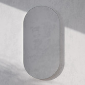 Principle Arc Ava 560mm White Pill Shaving Cabinet with Glass Shelf
