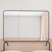 Principle Arc Ava 1200mm Mirrored Shaving Cabinet with Glass Shelves