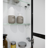 Principle Arc Ava 1200mm Mirrored Shaving Cabinet with Glass Shelves