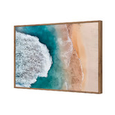 Ellidy Design Turquoise Tide Printed Wall Art