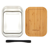 Clevinger 2000ml Stainless Steel &amp; Bamboo Lunch Box