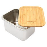 Clevinger 2000ml Stainless Steel &amp; Bamboo Lunch Box