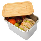 Clevinger 2000ml Stainless Steel &amp; Bamboo Lunch Box