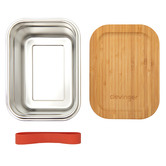 Clevinger 800ml Stainless Steel &amp; Bamboo Lunch Box