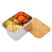 Clevinger 2000ml Stainless Steel &amp; Bamboo Lunch Box