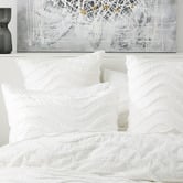 Chiswick Living White Wave Cotton Quilt Cover Set