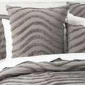 Chiswick Living Wave Vintage Tufted Cotton European Pillowcase