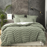 Chiswick Living Wave Vintage Washed Tufted Cotton Chenille European Pillowcase
