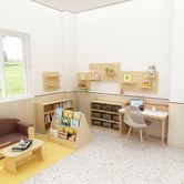 Zen Home Jooyes Kids' Double-Sided Display Bookcase