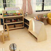 Zen Home Jooyes Kids' Display Bookcase with Whiteboard