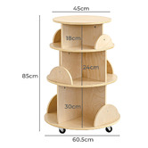 Zen Home Jooyes Kids&#039; Rotating Display Bookcase