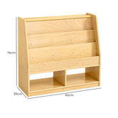 Zen Home Jooyes Kids&#039; Single-Sided Bookshelf