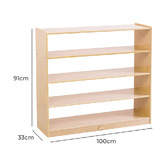 Zen Home Jooyes Kids' Khlea 4 Shelf Storage Unit