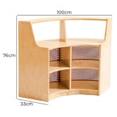 Zen Home Jooyes Kids' 6 Shelf Curved Storage Unit
