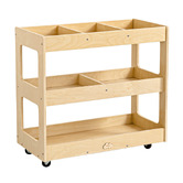 Zen Home Jooyes Kids' 3 Tier Art Craft Trolley