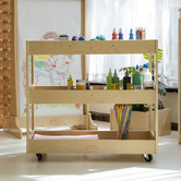 Zen Home Jooyes Kids' 3 Tier Art Craft Trolley