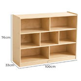 Zen Home Jooyes Kids' 7 Shelf Storage Unit