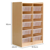 Zen Home Jooyes Kids' 10 Bin Storage Unit