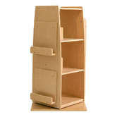 Zen Home Jooyes Kids&#039; 3 Tier Rotating Bookcase