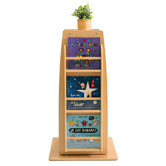 Zen Home Jooyes Kids&#039; 3 Tier Rotating Bookcase
