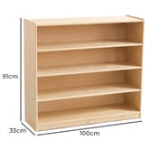 Zen Home Jooyes Kids' 4 Tier Bookshelf &amp; Toy Storage