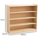 Zen Home Kids' 4 Tier Bookshelf &amp; Toy Storage
