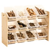 Zen Home Jooyes Kids' 3 Tier 12 Bin Toy Organiser