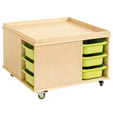 Zen Home Activity Play Table with Storage Bins