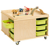 Zen Home Activity Play Table with Storage Bins
