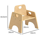 Zen Home Laurie Stackable Toddler Chair