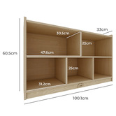 Zen Home Kids&#039; Agnes 5 Shelf Bookcase