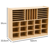 Zen Home Kids&#039; Agnes 15 Shelf Bookcase