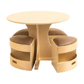 Zen Home Kids' Theo 4 Seater Table &amp; Stools Set&nbsp;&nbsp;