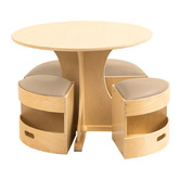 Zen Home Kids' Theo 4 Seater Table &amp; Stools Set&nbsp;&nbsp;