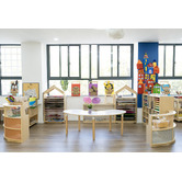Zen Home Jooyes Kids' 6 Shelf Curved Storage Unit
