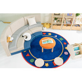 Zen Home 4 Piece Jooyes Kids' Flannel Stool Set