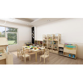 Zen Home Jooyes Kids' Natural Rectangular Table