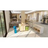 Zen Home Jooyes Activity Play Table with Storage Bins