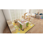 Zen Home Activity Play Table with Storage Bins