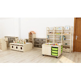 Zen Home Activity Play Table with Storage Bins