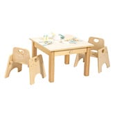 Zen Home Jooyes Kids' Natural Square Table